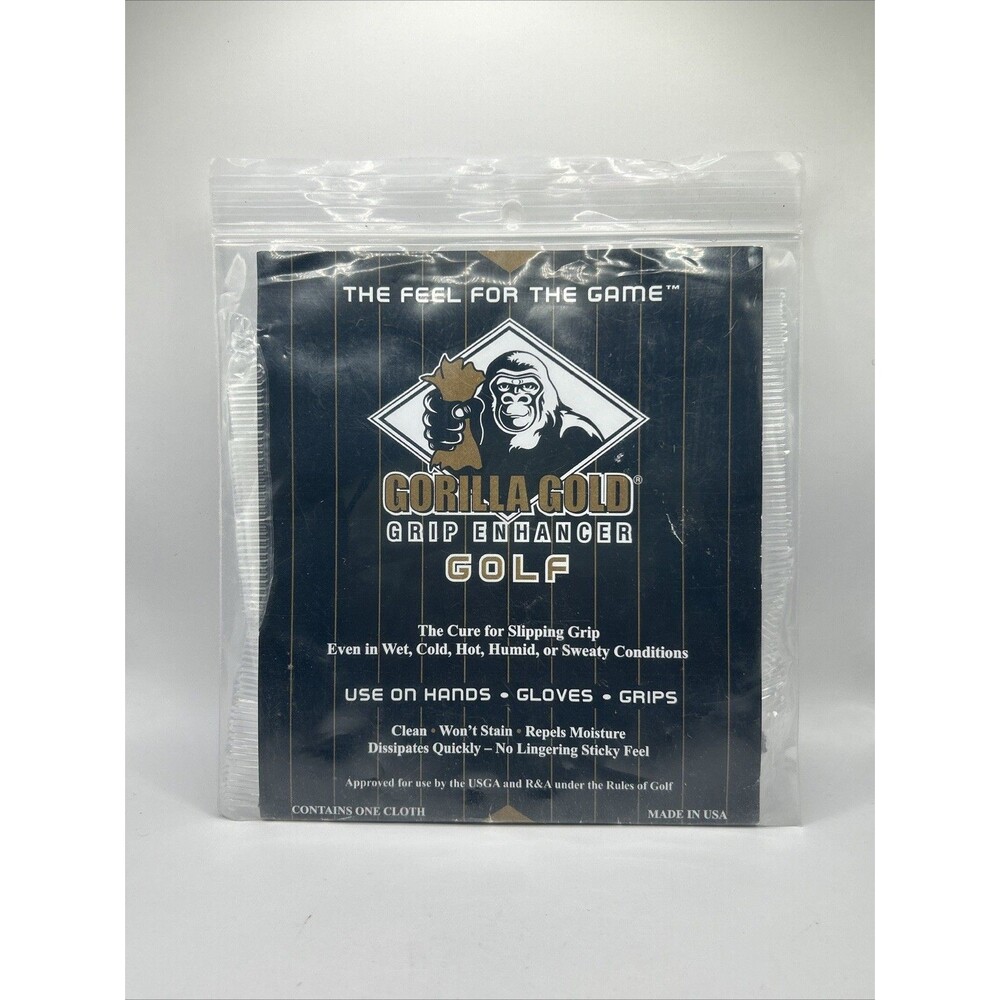 Gorilla Gold Grip Enhancer Golf Towel - Reusable Non-Toxic